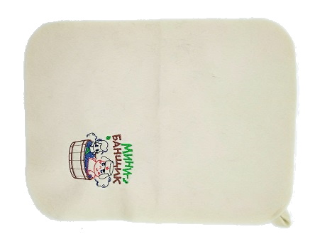 Коврик для бани детский "Мини-банщик" белый/25 - изображение 1