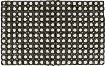 Коврик грязезащитный "ячейка",  500 *800*12мм, Svart mjuk, резиновый 100%, шоколад, BLABAR