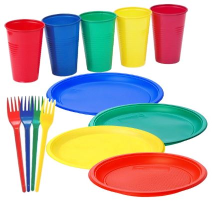 Цветной набор Детский (на 6 персон). Состав:Тарелки d170, стаканы 200мл, вилки/70 - изображение 4