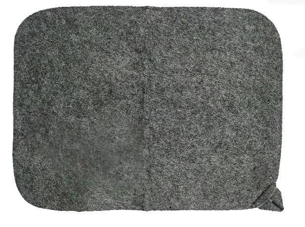 Коврик для бани (СЕРЫЙ) TM ”Бацькина баня"/25