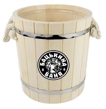 Запарник 12 л, с пластиковой вставкой, ТМ  "Бацькина баня" - изображение 4