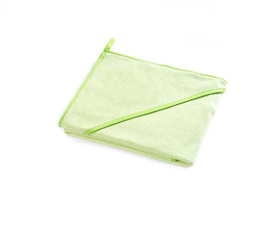 Махровое полотенце с капюшоном салатовое/20 - изображение 2