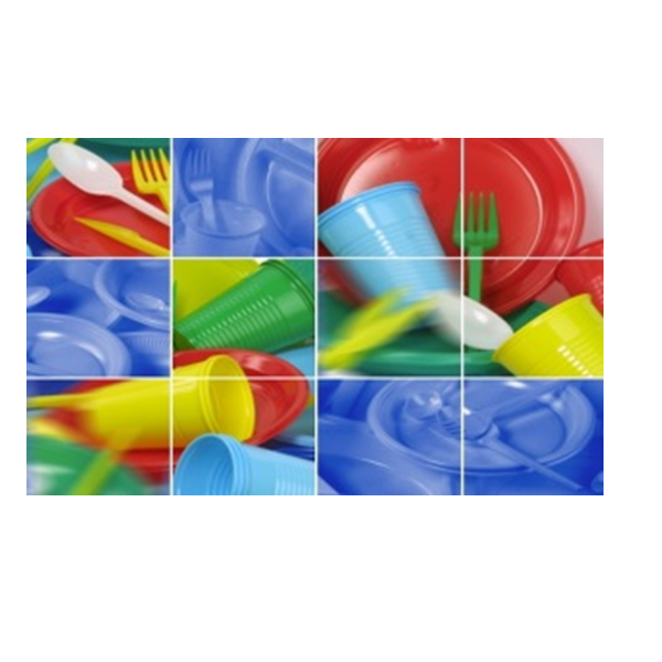 Цветной набор Детский (на 6 персон). Состав:Тарелки d170, стаканы 200мл, вилки/70 - изображение 1