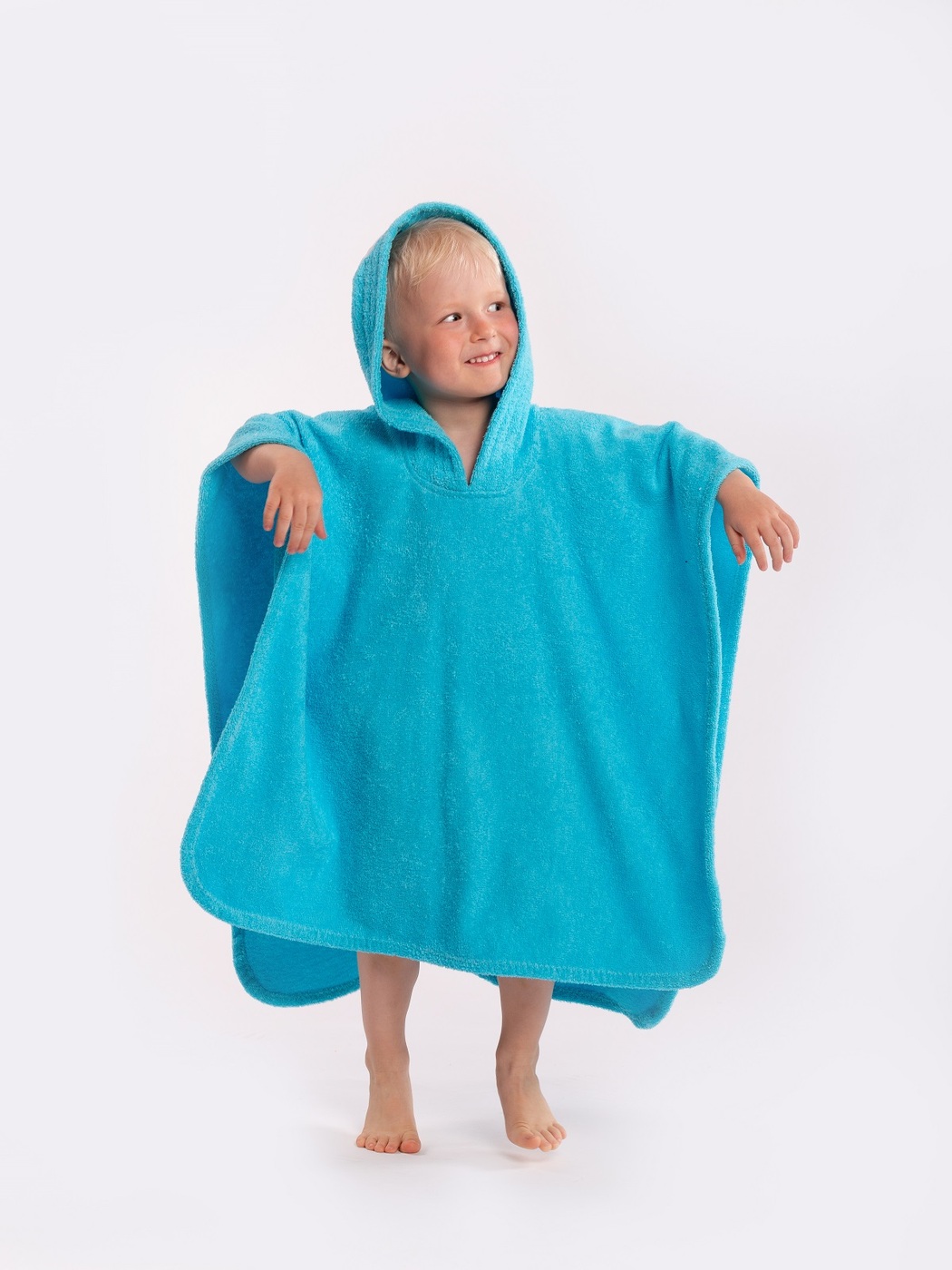 Пончо "Юниор" из махровой ткани (1,5-3 года, голубой) - изображение 6