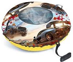 Санки-ватрушка "Red Cars" диаметр 80 см "Fani Sani"/8 - изображение 1