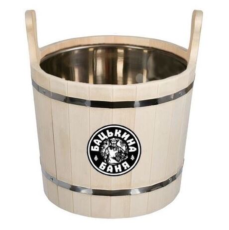 Запарник 12л с вставкой из нержавейки ТМ "Бацькина баня" - изображение 7