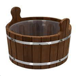 Ушат/шайка 10 л с пластиковой вставкой, TERMO, TM ”Бацькина баня” - изображение 1