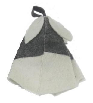 Шапка модельная для бани "Дюймовочка комбинированная"  TM ”Бацькина баня"/25