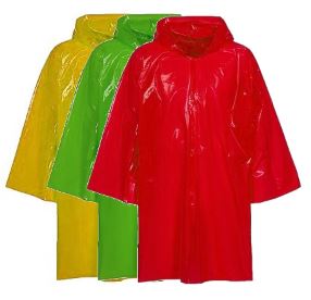 Плащ-дождевик на липучке однотон. с свет. л. в ассортименте (52-56) Я ВЫБРАЛ/10 - изображение 2
