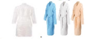 Халат (46-50, белый) из вафельной ткани, ТМ "Бацькина баня"/10 - изображение 3