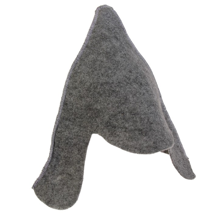 Шапка модельная для бани "Будёновка серая без вышивки" ТМ "Бацькина баня"/25 - изображение 1