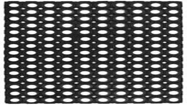 Коврик грязезащитный "ячейка", 800*1200*12мм, Svart mjuk, резиновый 100%, черный, BLABAR - изображение 1