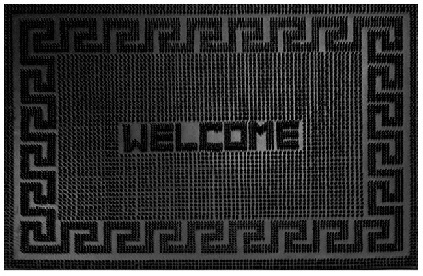 Коврик фактурный придверный 40х60см Valkommen ПВХ черный Blabar/20 - изображение 2