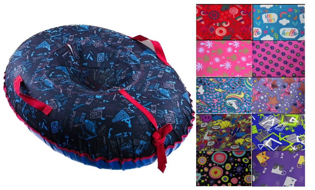 Санки-ватрушка "Brilliant" овал размер 112/85 см "Fani Sani"/7