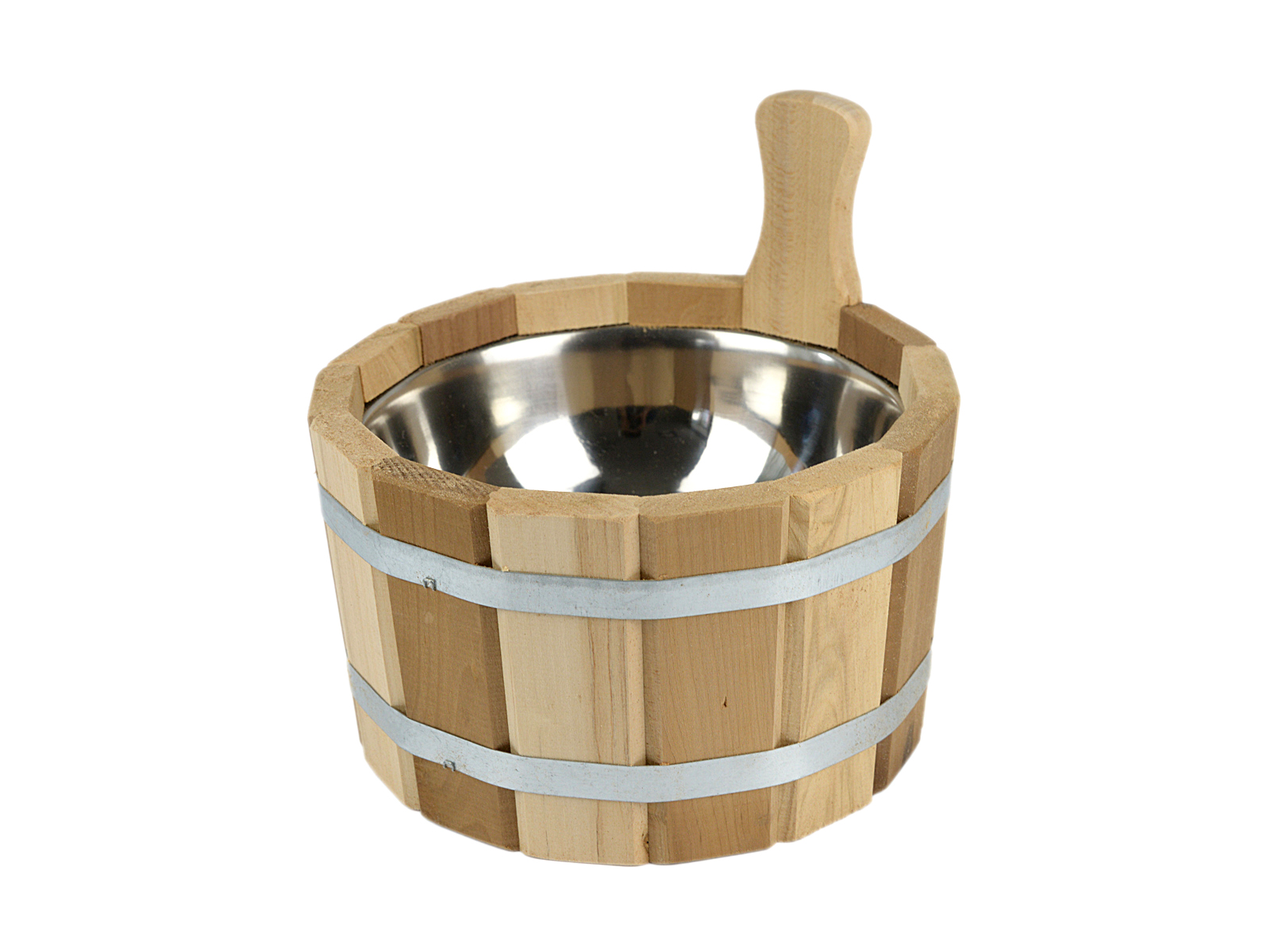 Шайка 3,5л с нержавеющей вставкой "Zebra" термо ТМ "Бацькина баня"/1 - изображение 2