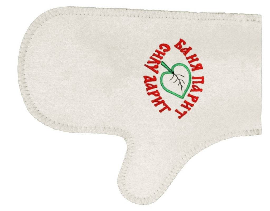 Рукавица  для бани "Баня парит силу дарит" TM ”Бацькина баня"/25