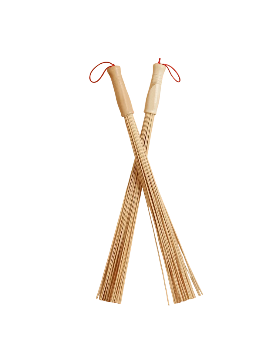 Веник бамбуковый 57х3,2см для бани и сауны ТМ "Бацькина баня"