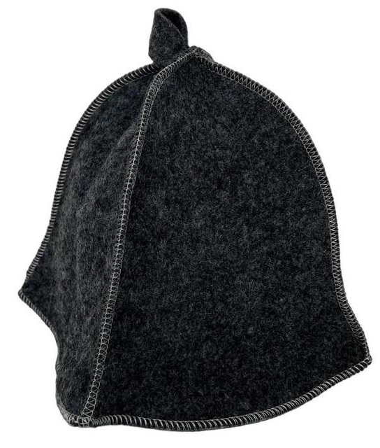 Шапка для бани "СЕРАЯ" TM ”Бацькина баня"/25