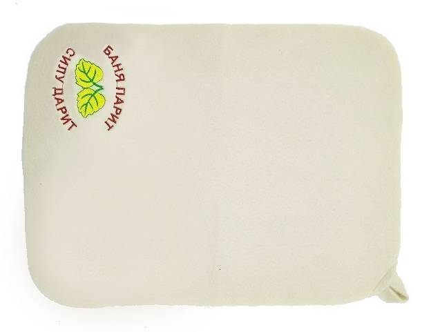 Коврик для бани (40*30) "Баня парит силу дарит" с листочком TM ”Бацькина баня"/25 - изображение 2