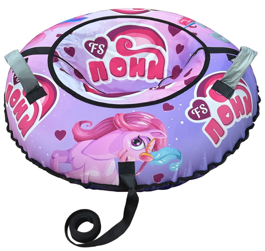 Санки-ватрушка "Волшебная лошадка PROFFI" диаметр 100 см "Fani Sani"/8 - изображение 1