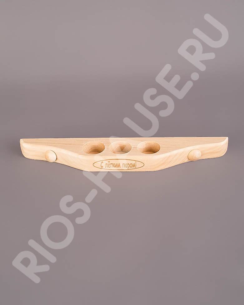 Полочка для масла с гравировкой(3 отв.) и 2 заклепки) ТМ "Бацькина баня"/50