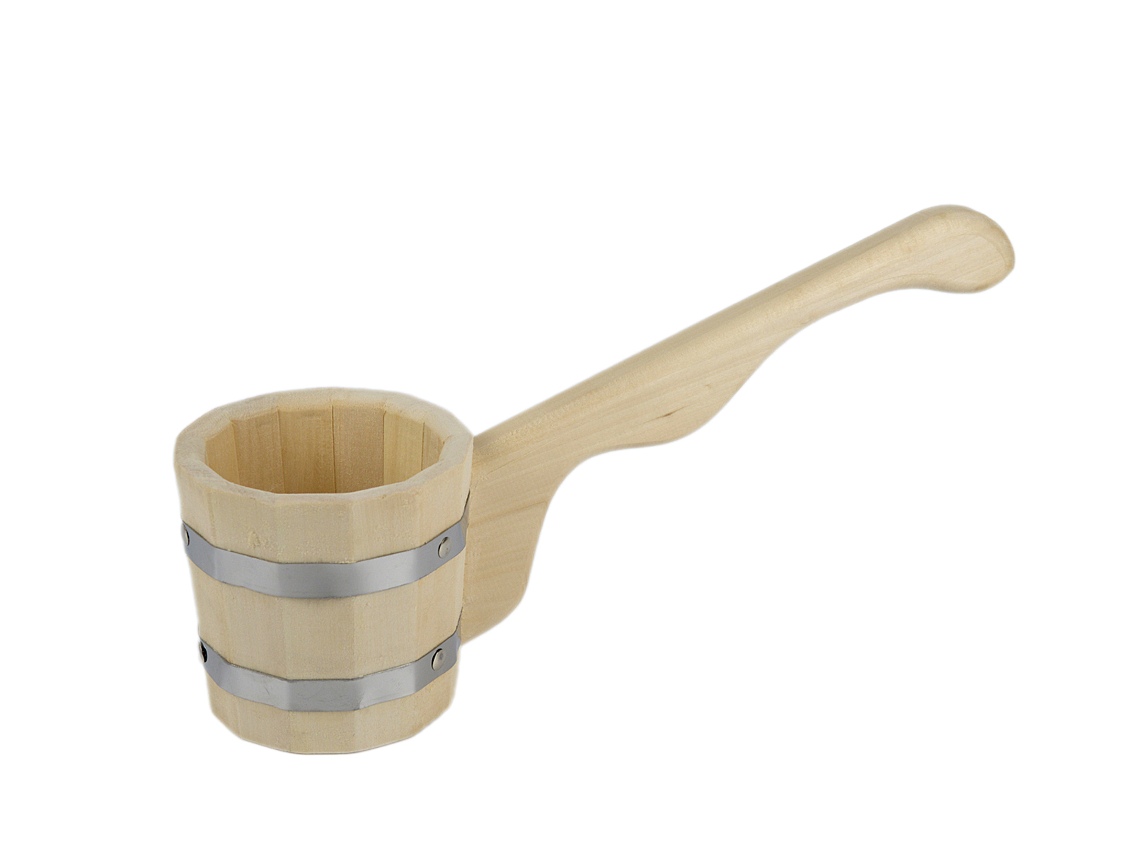 Ковш бондарный 0,5 л. с горизонтальной ручкой, TM ”Бацькина баня”