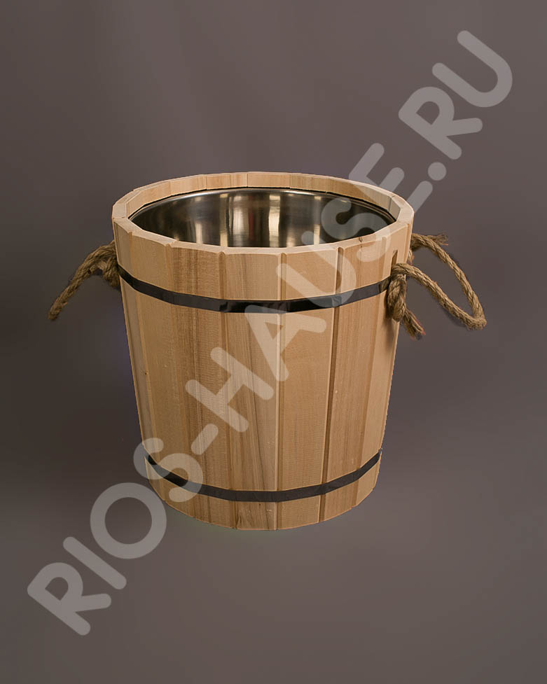 Запарник 12л с вставкой из нержавейки ТМ "Бацькина баня"