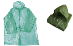 Плащ-дождевик полиэтиленовый, на липучках с капюшоном, Я ВЫБРАЛ/50