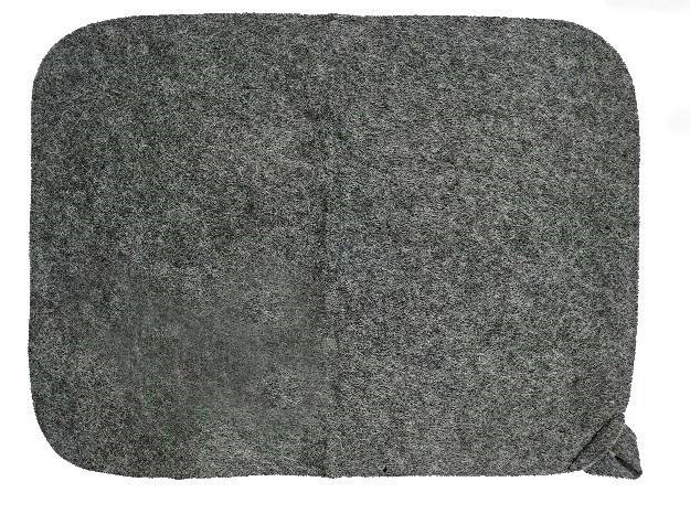 Набор Коврик для бани (40*50) "СЕРЫЙ"/TM ”Бацькина баня" 2 шт - изображение 2