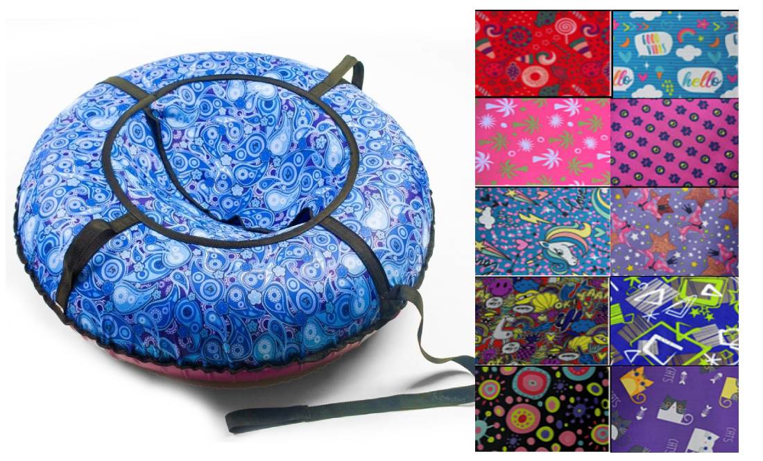 Санки-ватрушка "Brilliant mega PROFFI" диаметр 120 см "Fani Sani"/6