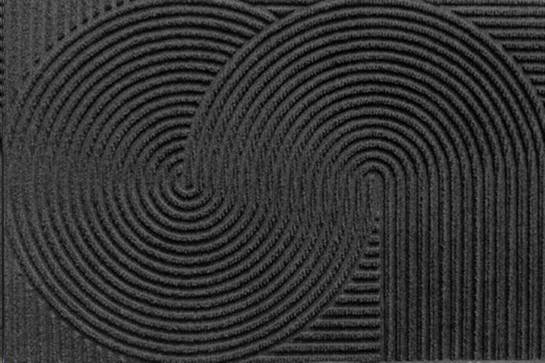 Коврик влаговпитывающий 100х150см Dzen ПП на резине серый Blabar/2