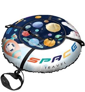 Санки-ватрушка "Space PROFFI" диаметр 110 см "Fani Sani"/7 - изображение 2