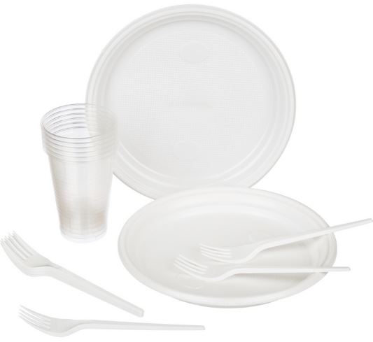 Набор Пикник (на 6 персон). Состав:Тарелка белая d205, стакан белый 200мл, вилка столовая/40 - изображение 4