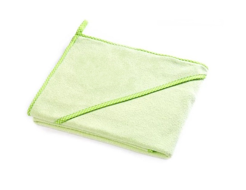Махровое полотенце с капюшоном салатовое/20 - изображение 3
