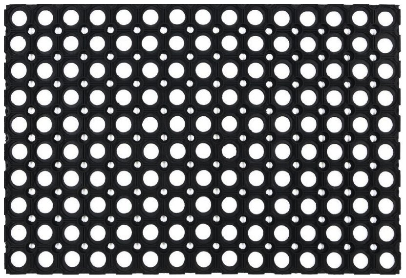 Коврик грязезащитный "ячейка", 500*800*12мм, Svart mjuk, чёрный Sundays Home