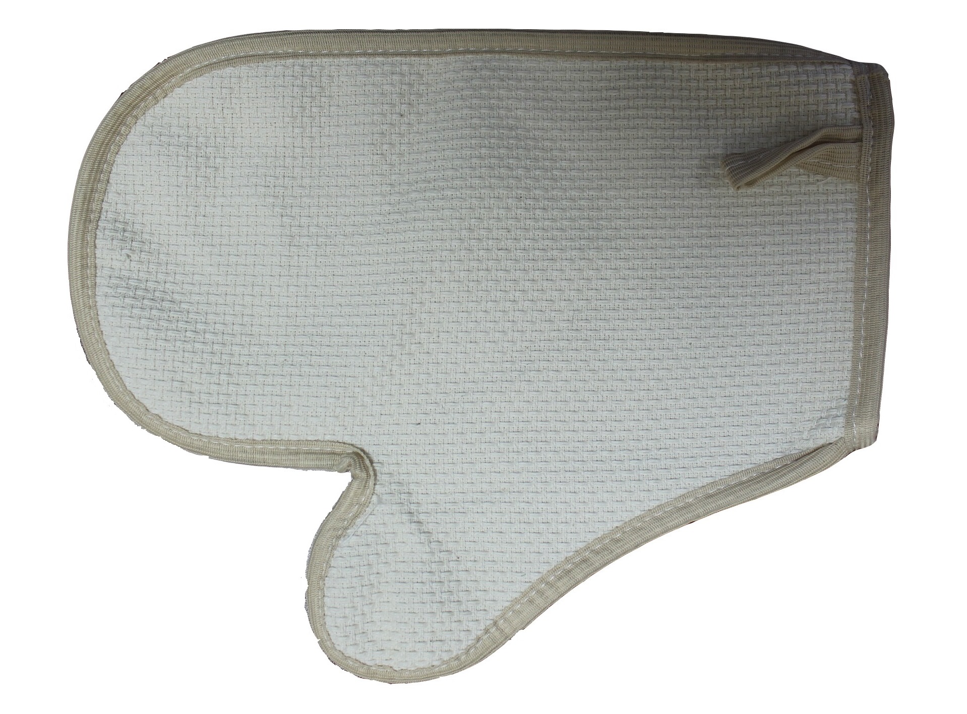 Рукавичка из хлопка "Нежность" ТМ "Бацькина баня"(бежевый кант)/25