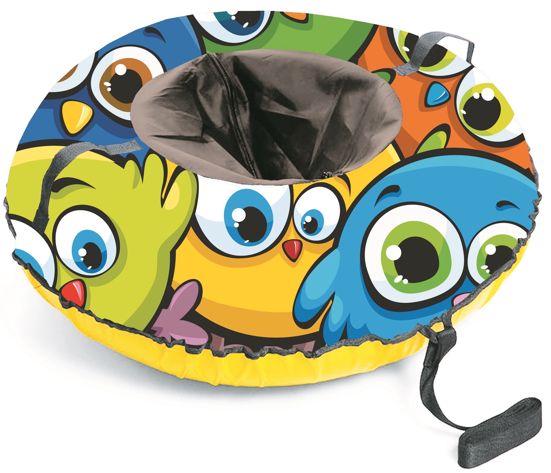 Санки-ватрушка "Глазастики" диаметр 80 см "Fani Sani"/10 - изображение 2