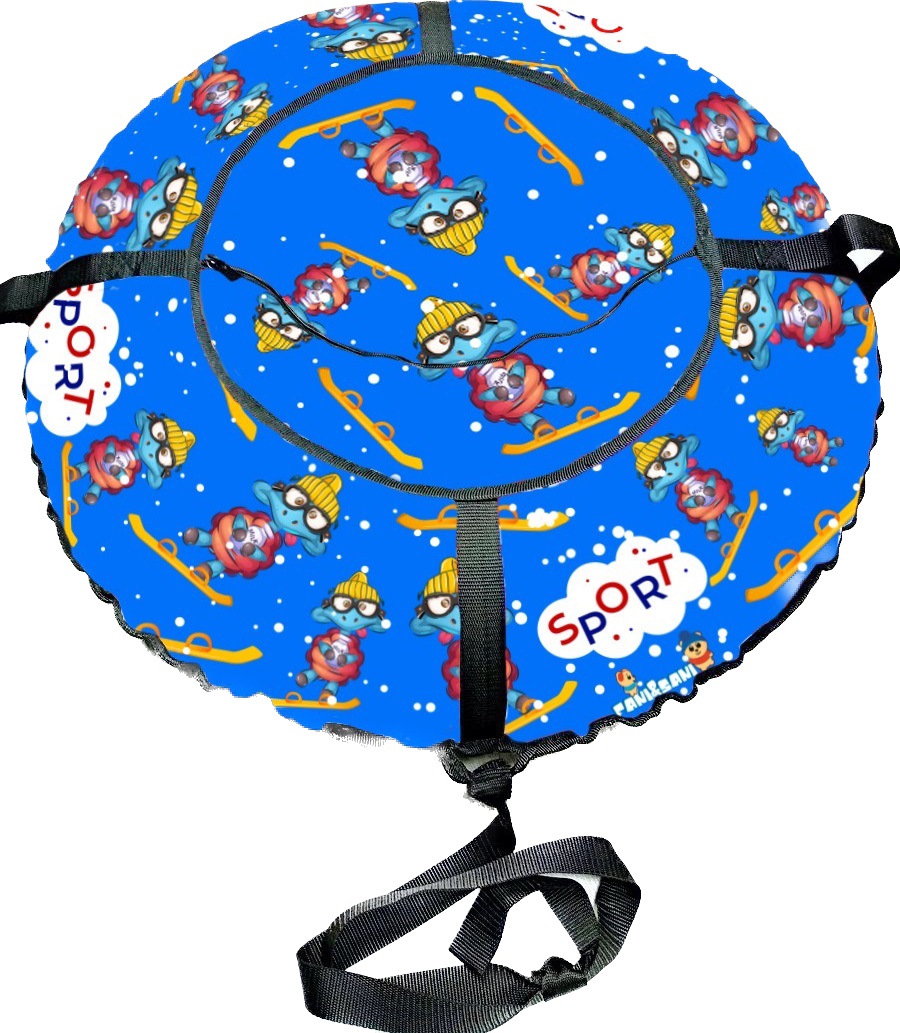 Санки-ватрушка "Черепашка Сноу PROFFI" диаметр 80 см "Fani Sani"/10 - изображение 2