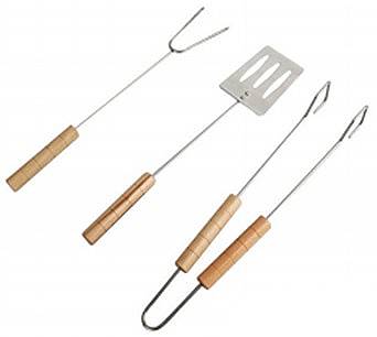 Набор "ЭКО" для барбекю из трех предметов (вилка, лопатка, щипцы) Я ВЫБРАЛ/24