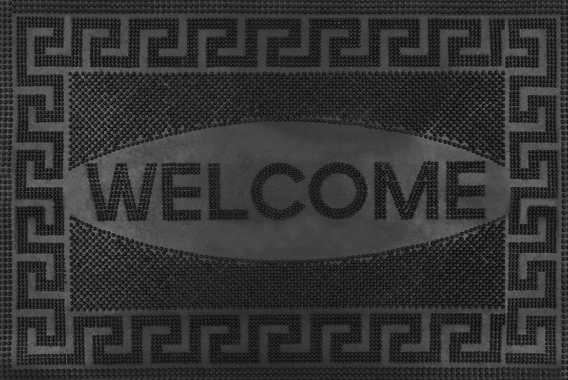 Коврик фактурный придверный 40х60см Valkommen резиновый черный Blabar/10 - изображение 5