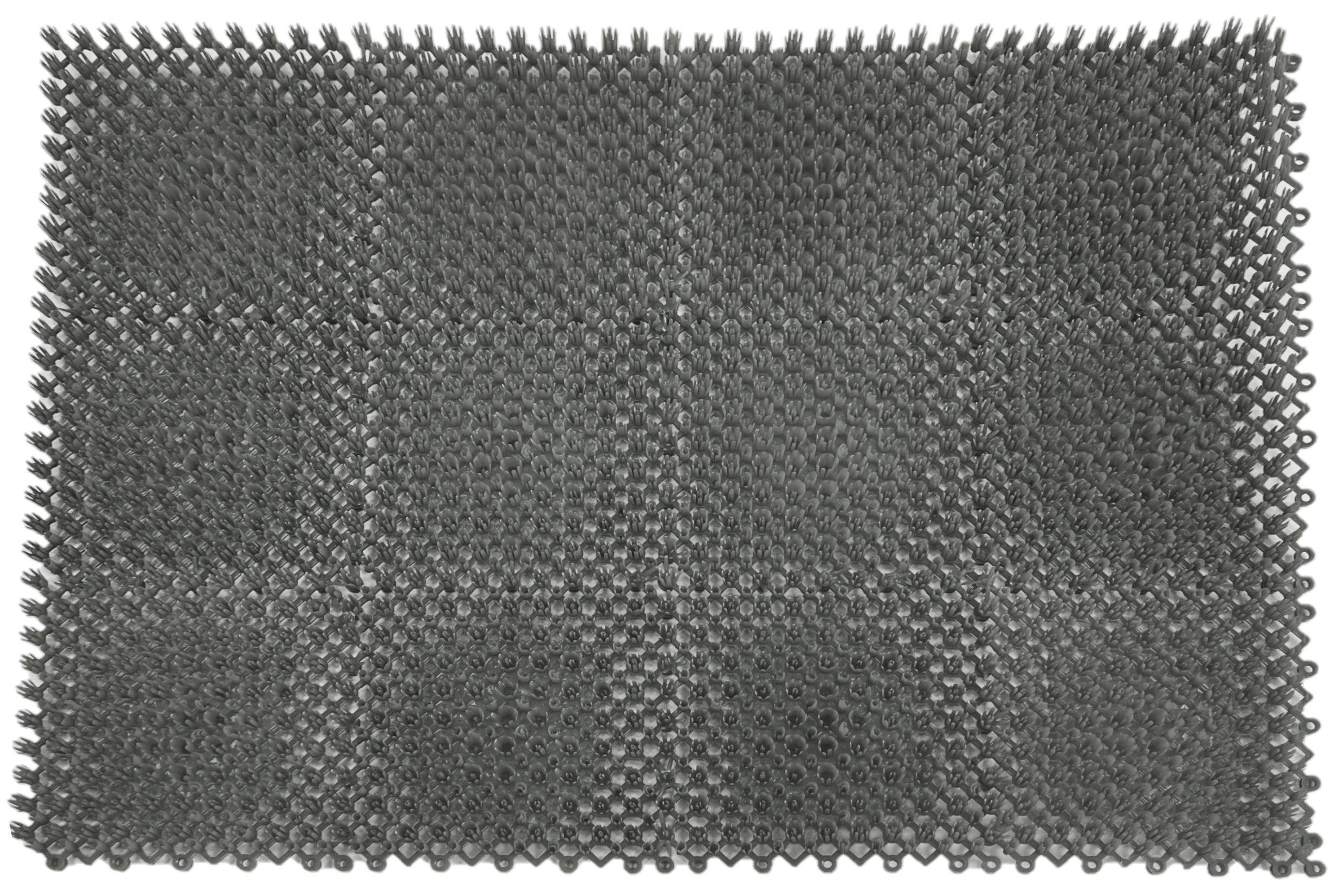 Коврик щетинистый грязесборный 41х54см Gras ПВХ серый Blabar/10