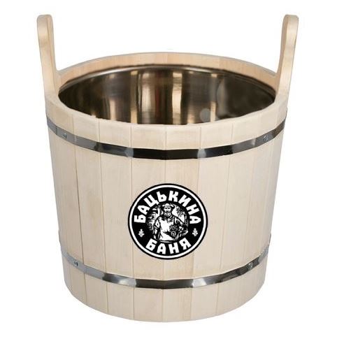 Запарник 12л с вставкой из нержавейки ТМ "Бацькина баня" - изображение 4