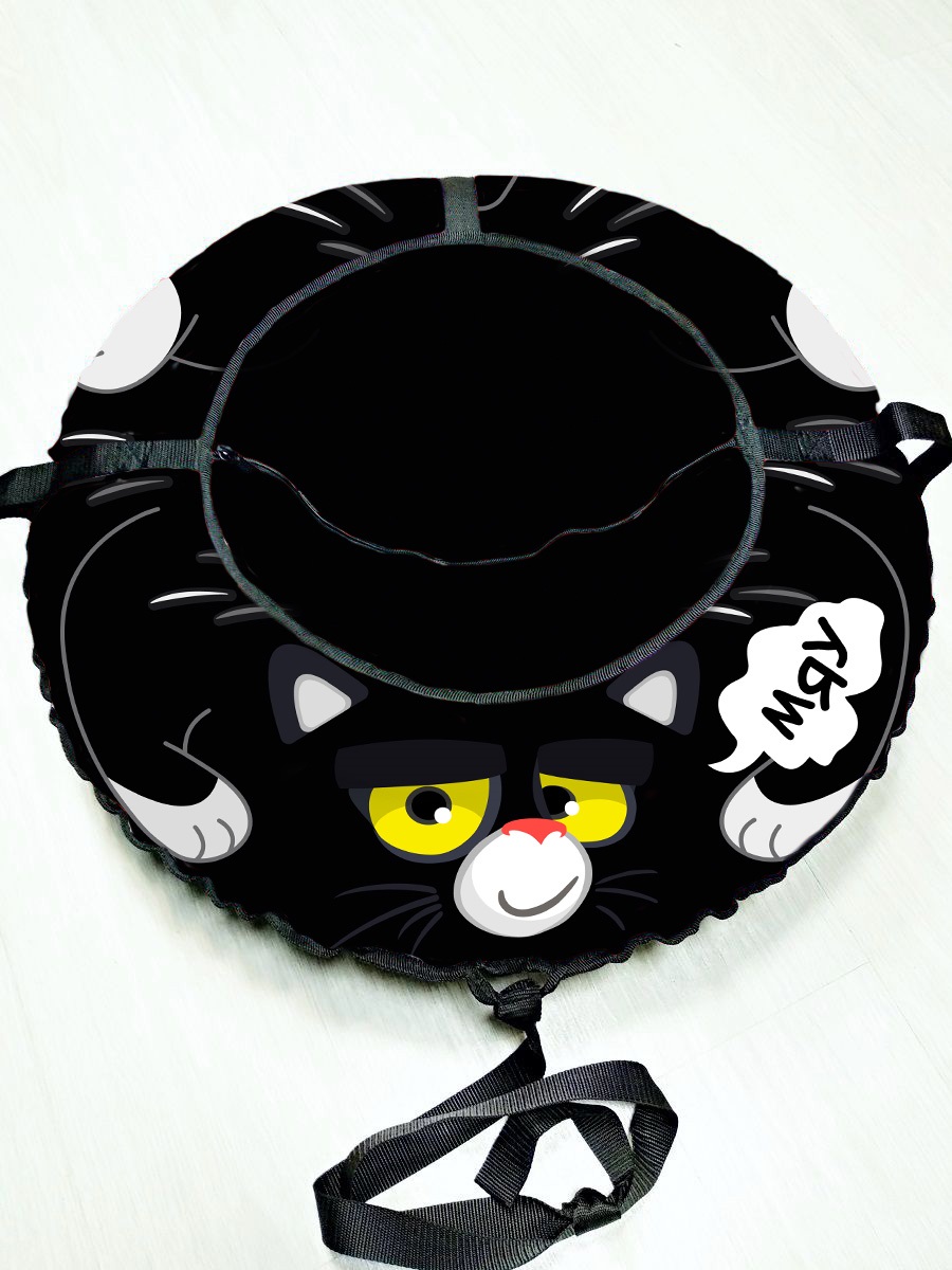 Санки-ватрушка "Черный кот PROFFI" диаметр 100 см "Fani Sani"/8 - изображение 3