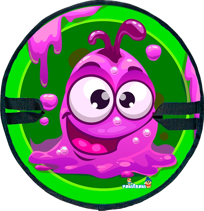 Ледянка круг "Сиреневый монстрик d=35 см "Fani Sani"/25