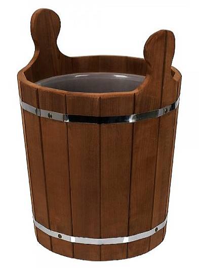 Запарник 13 л с пластиковой вставкой TERMO, ТМ  "Бацькина баня"