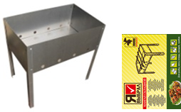 Мангал 400х240 мм, сборный,  без шампуров, в пленке  Я ВЫБРАЛ/10