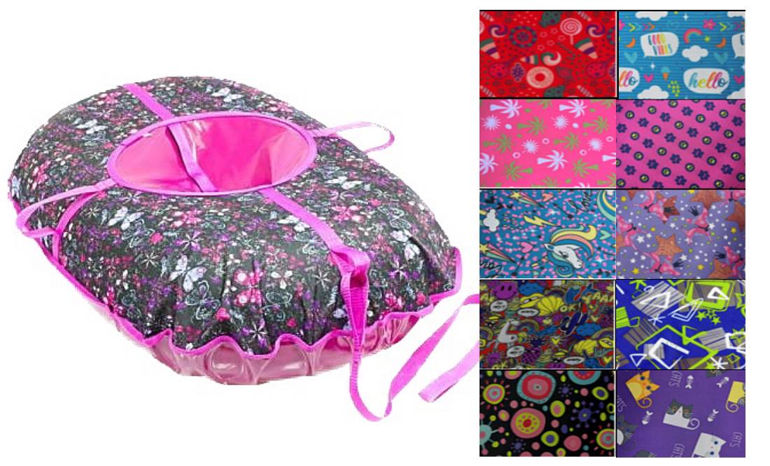 Санки-ватрушка "Brilliant oval PROFFI" размер 112/85 см "Fani Sani"/7