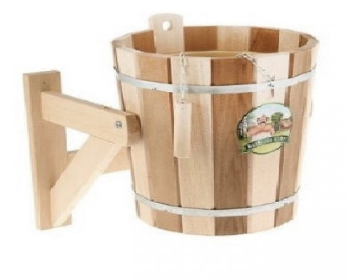 Обливное устройство 20л с переливом и нержавеющей вставкой "Zebra" термо(липа) ТМ "Бацькина баня" - изображение 4