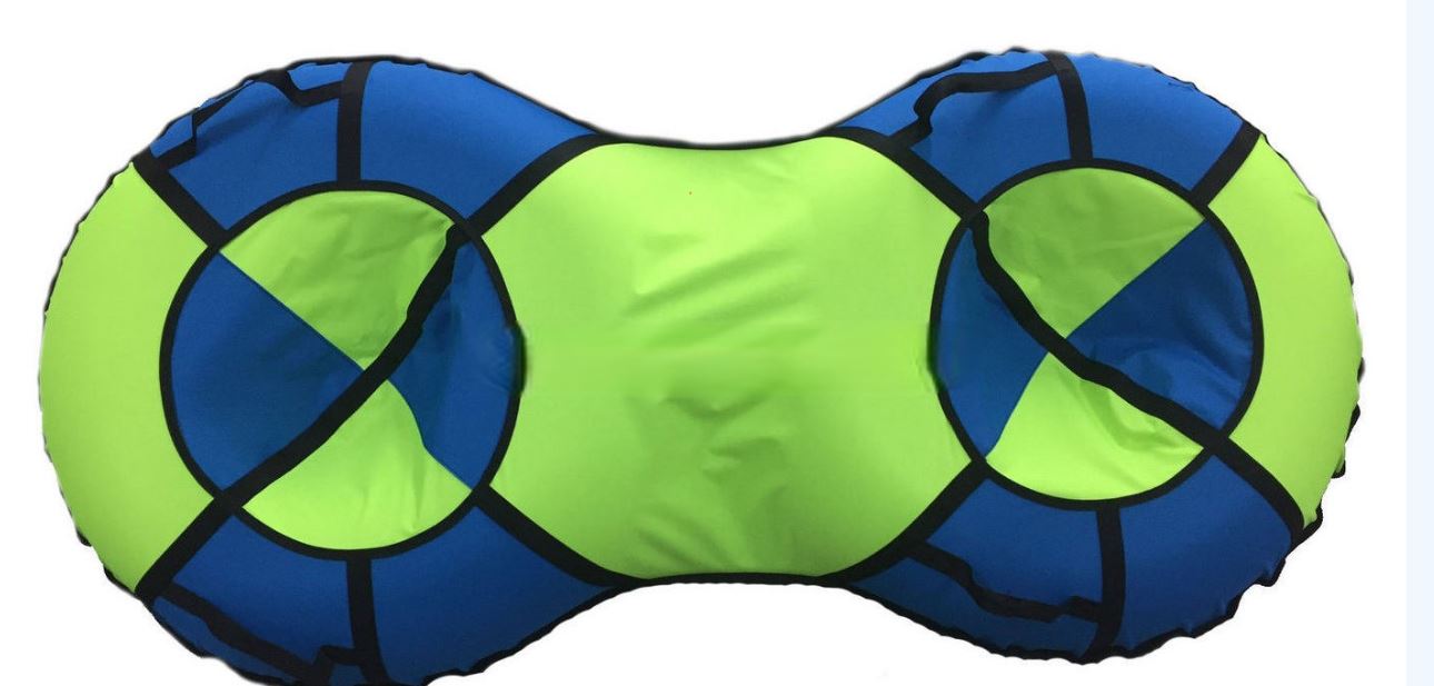 Санки-ватрушка "Simple double" диаметр 80+80 см "FaniSani"/5 - изображение 1