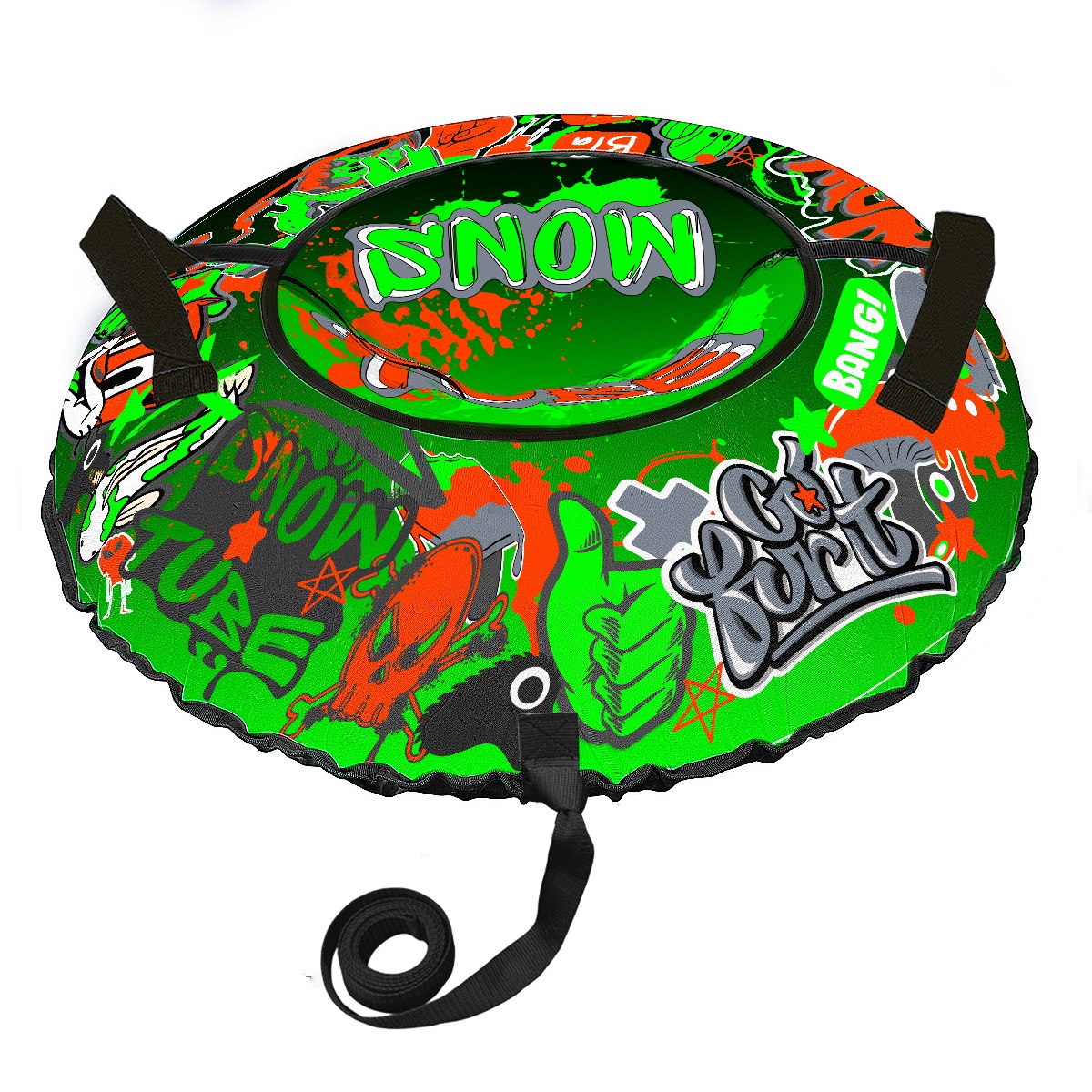 Санки-ватрушка "FS Стиль PROFFI" диаметр 90 см "Fani Sani"/8 - изображение 1